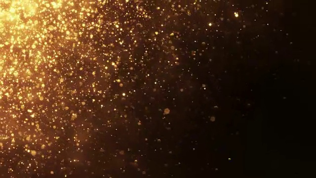 4k小黄金粒子对角线运动-背景动画-可循环视频下载