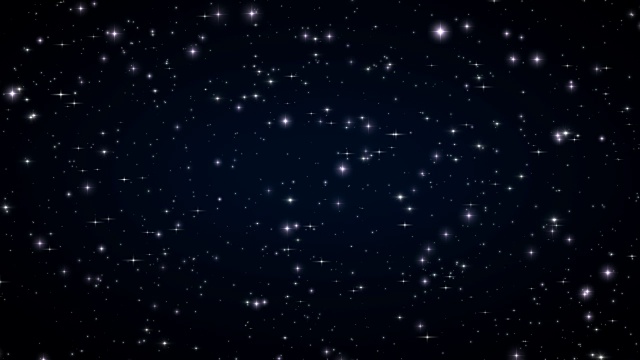 深空美丽的星星。循环动画。闪耀的黑夜。视频素材