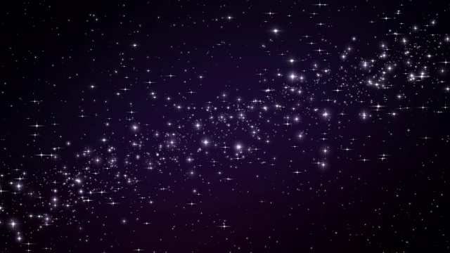 深空中的星系恒星。循环动画。视频下载