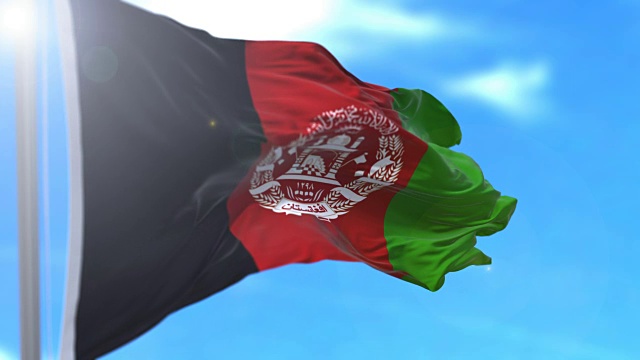阿富汗国旗视频素材