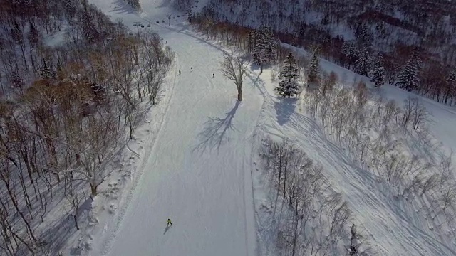空中滑雪视频素材