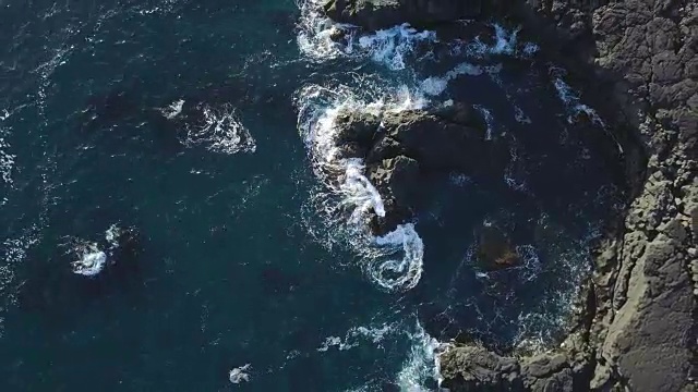 冰岛海岸的黑崖视频素材