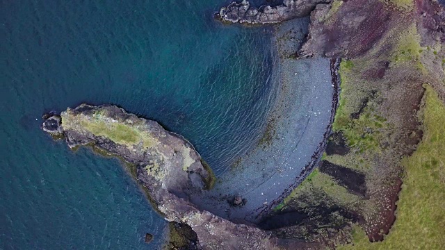 冰岛海岸的水域边缘视频素材