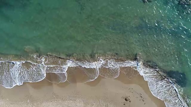 空海滩的航拍照片视频素材