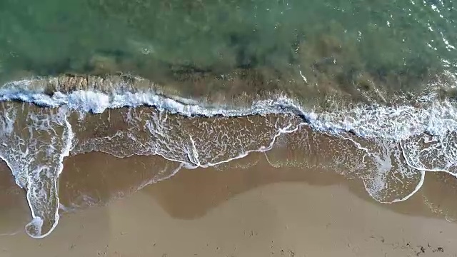 空海滩的航拍照片视频素材