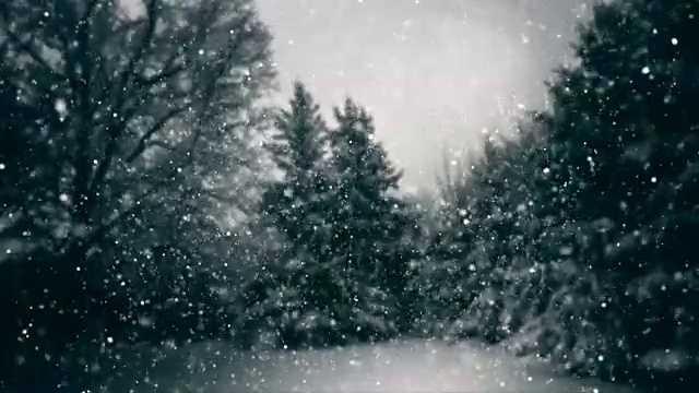 雪Loopable视频素材