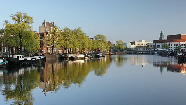 阿姆斯特尔河，荷兰，欧洲视频素材