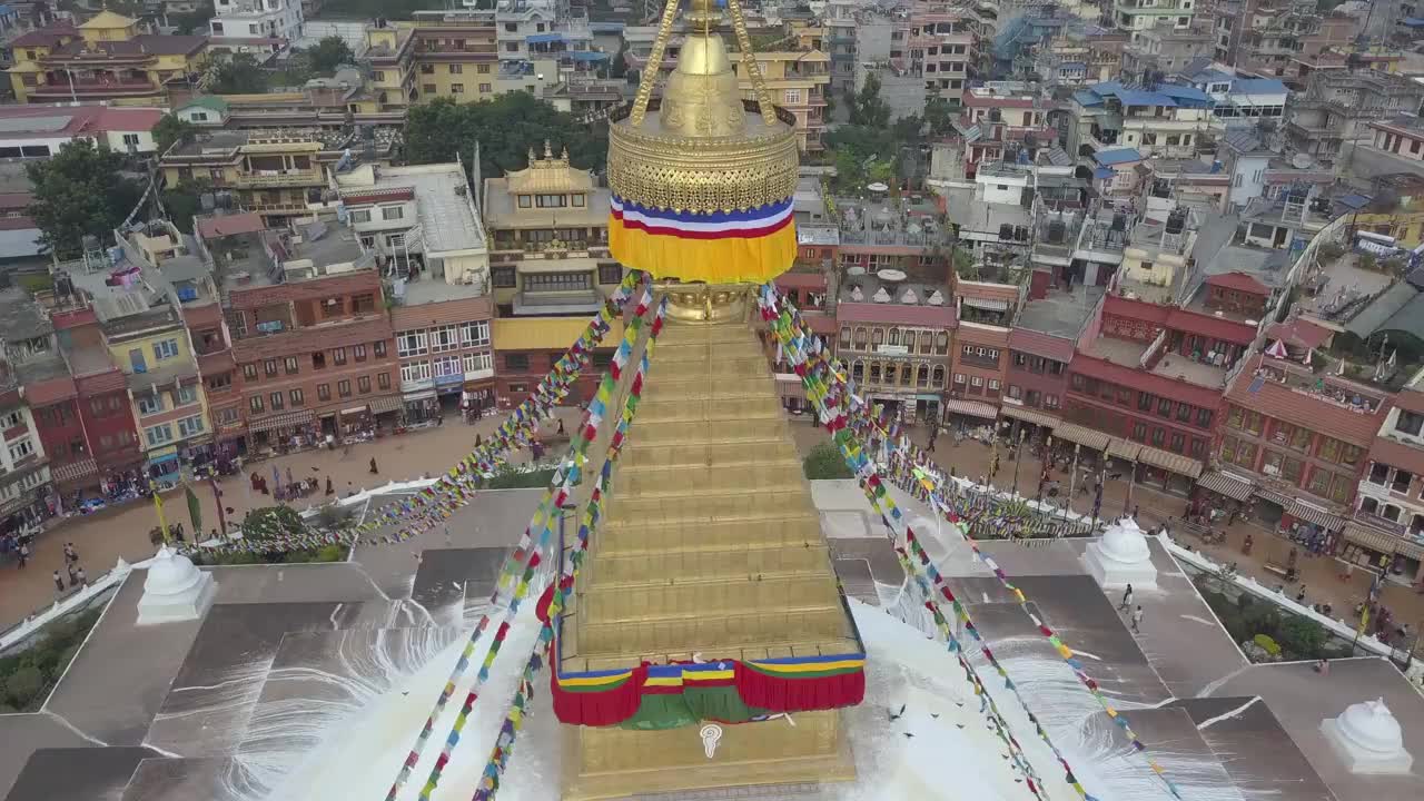 尼泊尔加德满都，布图纳斯·斯图帕视频下载