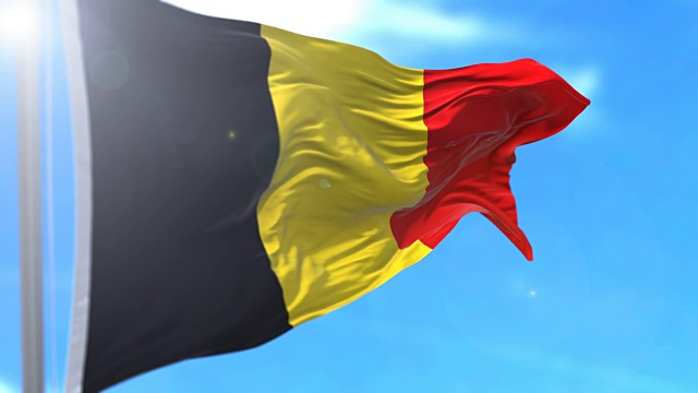 比利时国旗视频素材