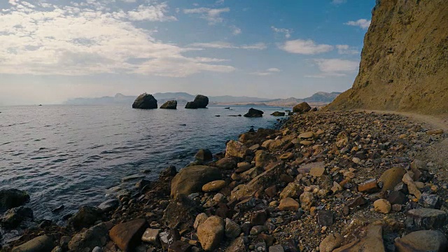 海景与海岸岩石视频素材