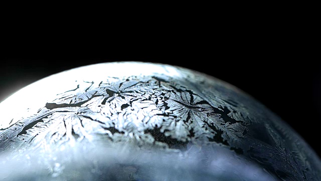 冰天雪地图案特写，寒假背景视频素材