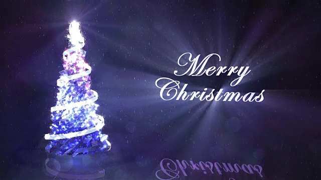 发光水晶圣诞树视频下载