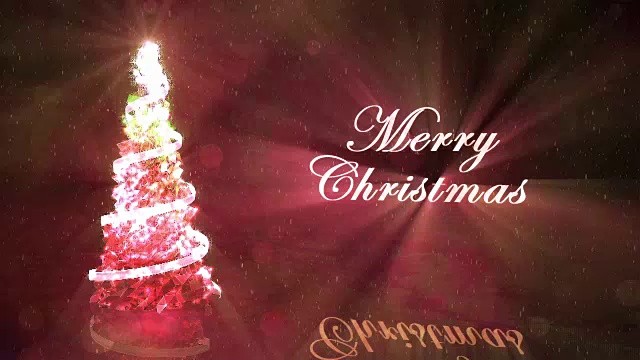 发光水晶圣诞树视频下载