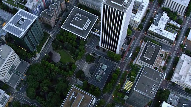 从空中飞过波特兰市中心视频下载