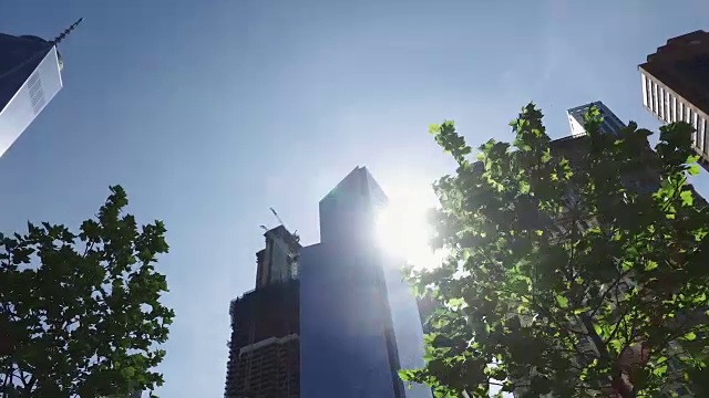 纽约的摩天大楼:世界贸易中心一号视频素材