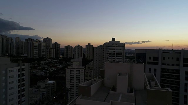 巴西圣保罗Ribeirao Preto的日落视频素材