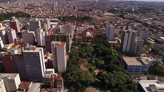 Ribeirao Preto城市鸟瞰图，圣保罗，巴西视频素材