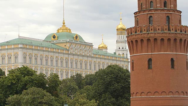 塔和克里姆林宫宫殿-莫斯科，俄罗斯视频素材
