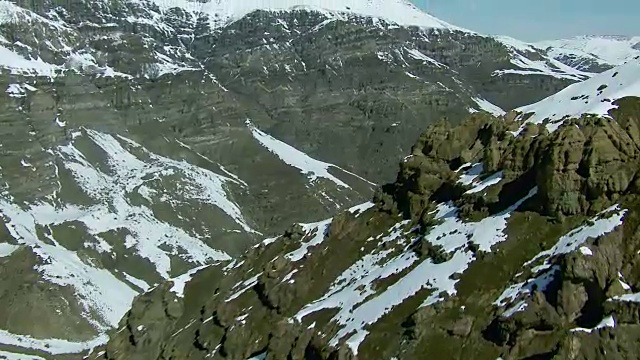 崎岖的安第斯山脉的航拍视频素材