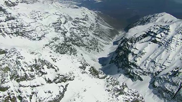 智利安第斯山脉的雪山视频素材