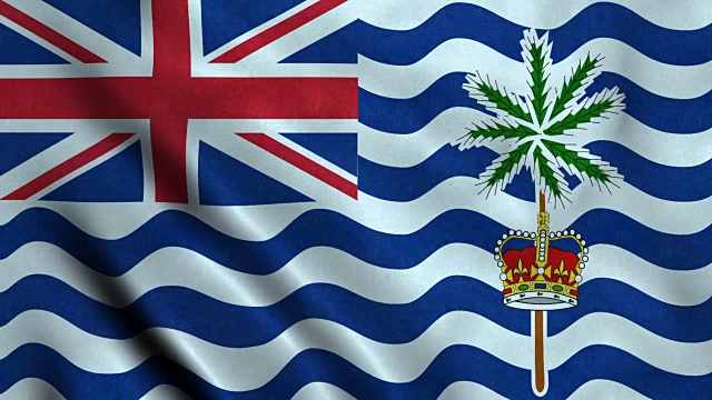 英国印度洋领土的4K无缝可循环旗帜视频下载