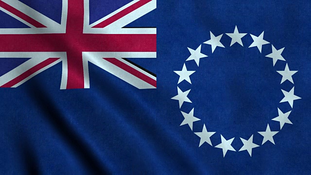 库克群岛4K无缝可循环旗帜视频下载