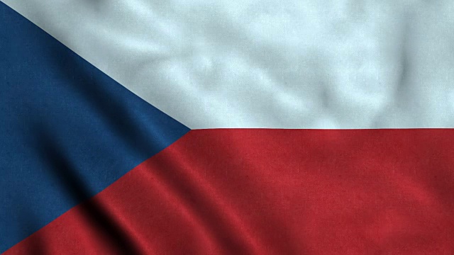 捷克共和国4K无缝可循环国旗视频下载