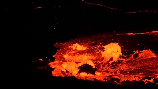埃塞尔比亚埃尔塔阿勒火山爆发视频素材