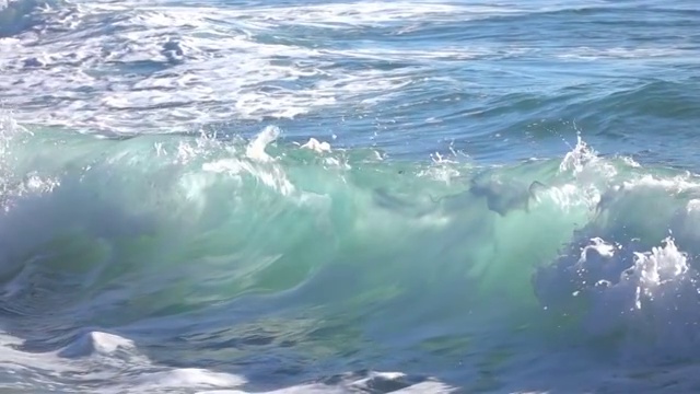 海浪在缓慢的运动视频下载