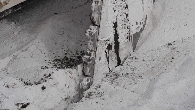 采石场的白色大理石。视频素材