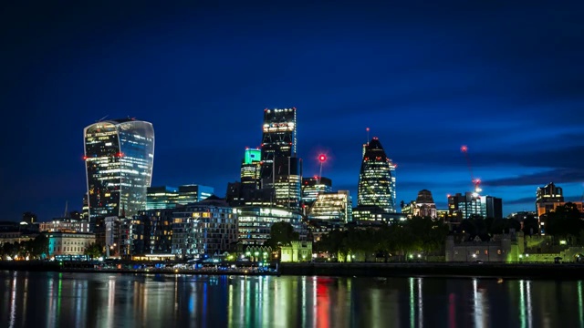 伦敦城上空的黎明时光视频素材
