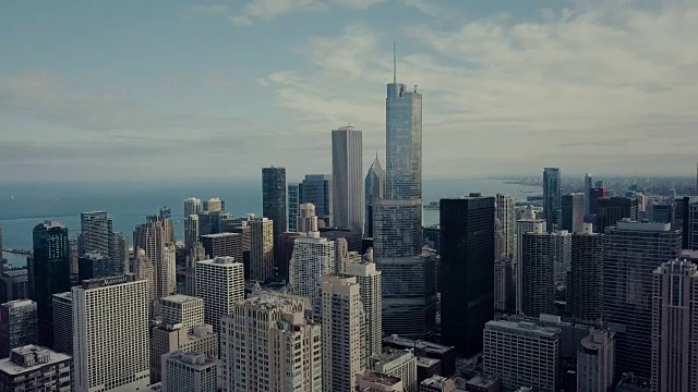 芝加哥天际-鸟瞰图视频素材