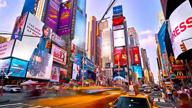 纽约时代广场的时光流逝视频下载