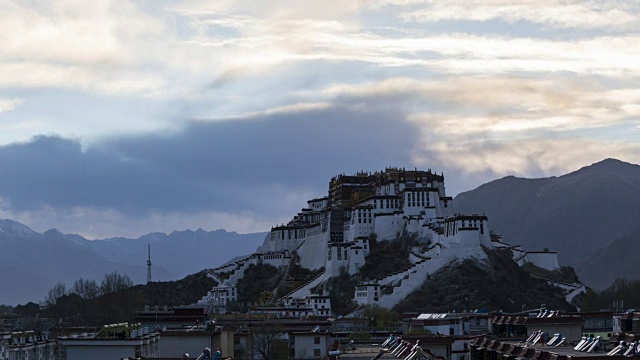 布达拉宫,西藏,中国视频素材