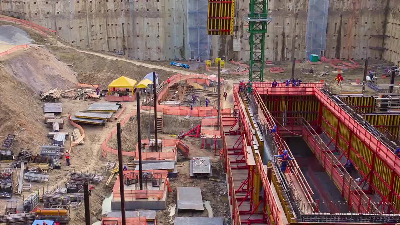 建筑工地视图视频下载
