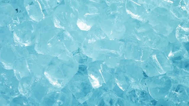 蓝色冰冻冰块视频素材