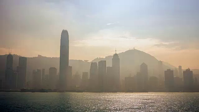 香港地标的时间流逝视频素材