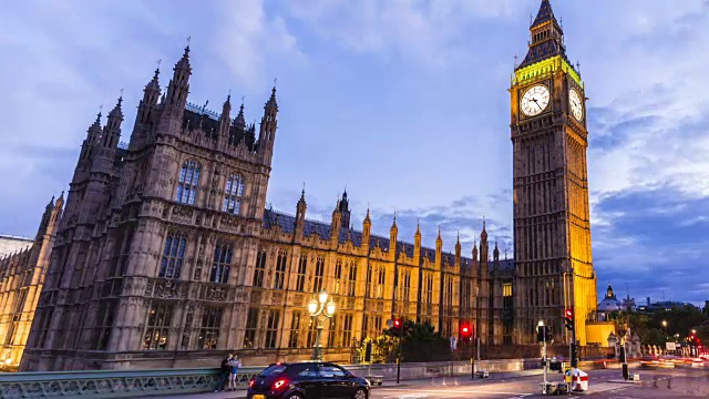 大本钟和伦敦议会，时光流逝视频下载