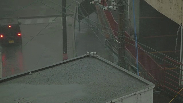 台风在冲绳视频素材