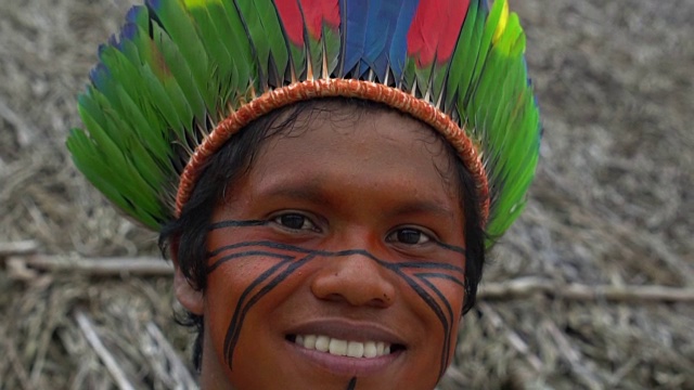 巴西部落中的土著巴西人视频下载
