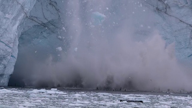 冬季冻湖景观视频素材