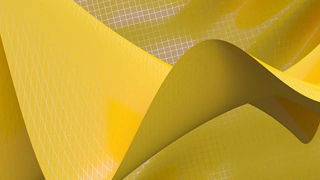 背景的网格波浪黄色与柔和的边缘视频素材