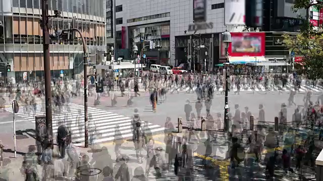 东京涩谷穿越视频素材