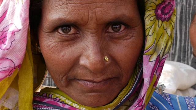 印度女性肖像视频素材