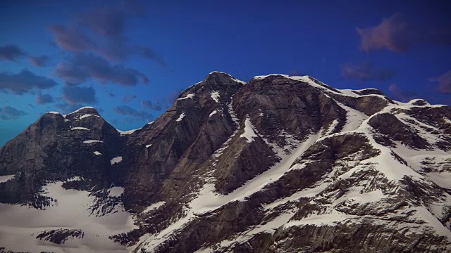积雪的山脊视频素材
