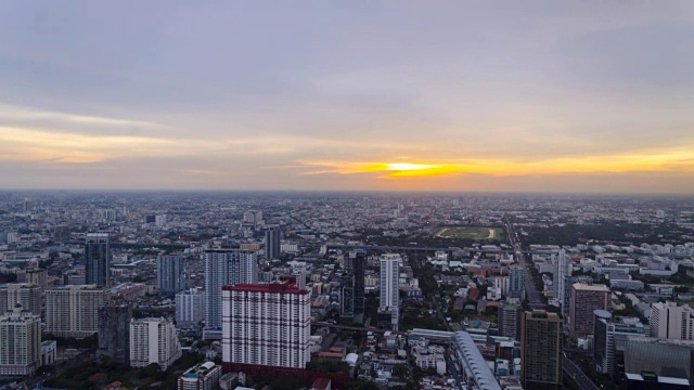 曼谷城市景观的时间流逝视频素材