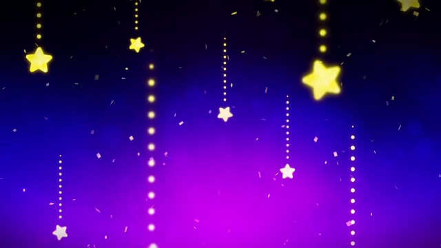明亮的星星，CG循环动画，蓝色，视频下载