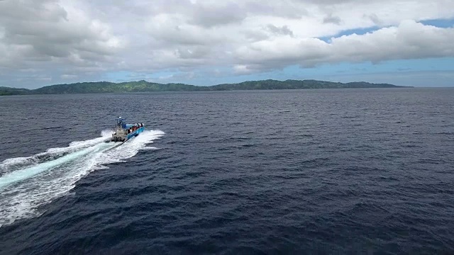 空中浮潜者在斐济视频素材