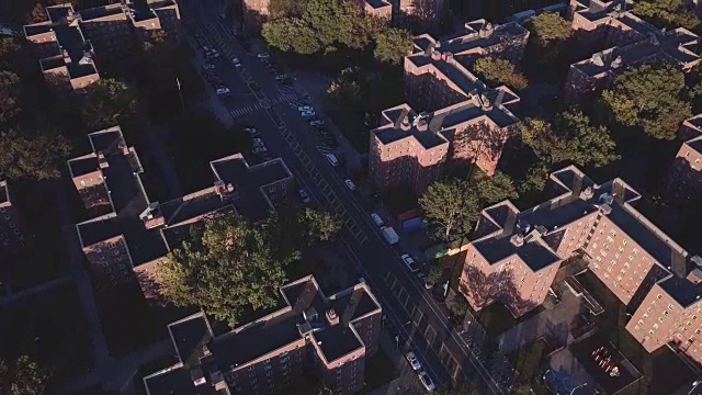 布鲁克林红钩公共住房项目鸟瞰图视频素材