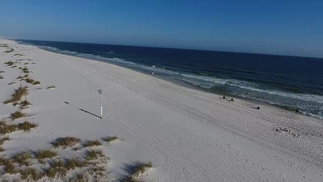 飞越沙滩视频素材